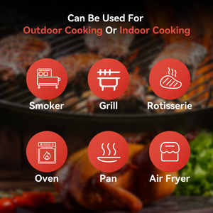 Prix de liquidation : Thermomètre à viande sans fil intelligent avec sonde ultra-fine pour la cuisson, le barbecue, le fumoir, compatible iOS et <span class=keywords><strong>Android</strong></span> - Product Image 6