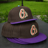Topi Baseball Era Amerika Baru 2609 Grosir Berkualitas Tinggi Custom Unisex 6 Panel Bordir 3D Dot Hip Hop Fitted Gorras