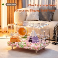 Cabane confortable pour hamsters nains |   Villa de luxe extra-large et spacieuse pour hamsters syriens