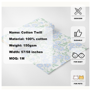 Tissu Popeline Sergé 100% Coton Doux pour Garçons 130 g/m² Impression Personnalisée Teinture Sans MOQ Motifs Exisants Chemises Artisanat Rideaux Sacs Oeko-Tex - Product Image 6