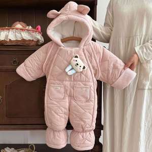 Traje de Nieve de Invierno para Recién Nacido, Mono con Capucha de Algodón para Bebé Niña o Niño, Conjunto de Ropa para Bebé - Product Image 3