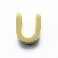 En gros 2021 DIY Haute Qualité Vrai Or Plaqué Acier Inoxydable A-Z 26 Lettre Initiale Charmes pour La Fabrication de Bijoux