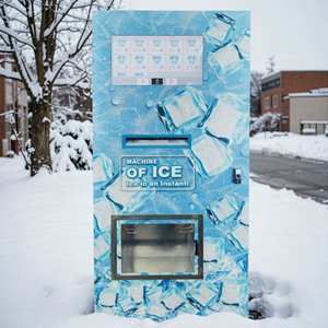 Máquina Expendedora de Hielo Comercial de Autoservicio con Pantalla Táctil Capacitiva de 21.5 Pulgadas, Producción Diaria de 150 kg de Cubitos de Hielo - Product Image 1