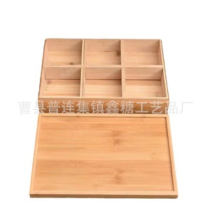 Caja de bambú rectangular hecha a mano para regalo, artesanía, almacenamiento de aperitivos, frutas, embalaje de mooncakes, tamaño y grosor personalizables - Product Image 5
