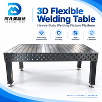Meisida Nouvelle Station de Soudage Modulaire Flexible 3D Haute Précision, Plateforme de Fixation en Acier Q355 Nitruré au Plasma, Taille Personnalisée pour Soudage