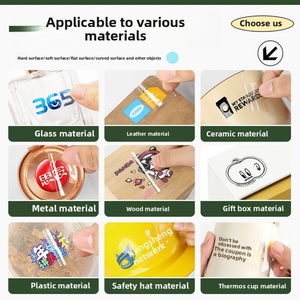 Etiquetas Metálicas de PVC con Estampado Dorado Personalizado, Impresión por Transferencia UV, Pegatinas de Cristal para Publicidad, Impresión de Logotipos para Promoción de Productos - Product Image 2