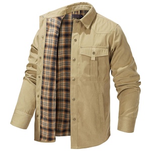 American Size Men's Large Size Lapel Plaid Flannel Woven Wool Viscose Casual Coat European American Retro <strong>Western</strong> Style <strong>Jacket</strong> - Product Image 3