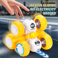 Voiture de cascade miniature à 6 roues pour garçons, voiture de course chinoise à inertie, glissement à 360 degrés, jouet en plastique à friction pour enfants de 3 ans et plus