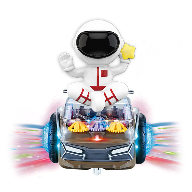 Astronaut Balance Gear Battery Small 360 Degree Rotating Kids Electric Car Robot Toy
