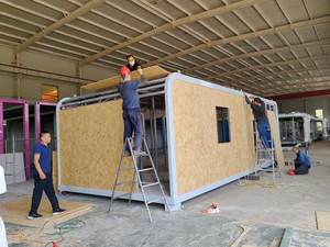 2024 Casa prefabricada <span class=keywords><strong>Shein</strong></span> 20 Ft 40 Ft Contenedor Cabaña de dos pisos Casa Campamento Hogar Pérgola de aluminio Cabina de manzana para EE. UU. - Product Image 5