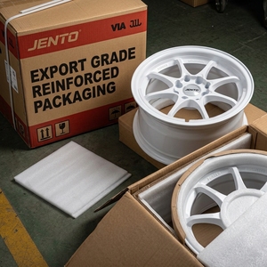 Rines de Aluminio JDM Estilo Flowforming 14x6 para Honda Civic, Fit, Suzuki Swift, Blancos Brillantes, para Tuning y Alto Rendimiento en Pista - Product Image 4
