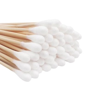 Double-Headed Cotton Swab 100Pcs Bamboo Stick Medical Grade For <b>Ear</b> <b>Cleaning</b> Makeup Removal Household Use - Product Image 2