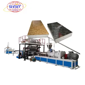 PVC artificial marble sheet wall panel making machine production line