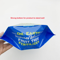 Sac d'emballage Transparent de grande taille 2kg 5kg en plastique avec fermeture éclair pour les boutures d'engrais et de graines