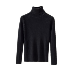Pull moulant à <span class=keywords><strong>col</strong></span> <span class=keywords><strong>roulé</strong></span> pour <span class=keywords><strong>femme</strong></span>, nouveau style, manches longues, chaud, coupe ajustée, couleur unie, tricot acrylique vintage - Product Image 1