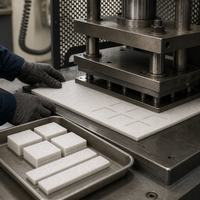 Tampon en feutre de laine pure à 100 % haute densité, absorbant l'huile, pour le polissage des pièces d'équipements industriels lourds