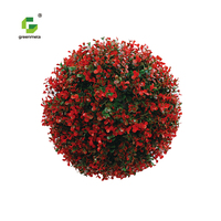 Boules d'herbe de plantes artificielles Greenmeta décoratives haute Performance pour la livraison directe d'usine Excellente pour les décorations