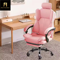 Chaise de bureau ergonomique moderne Bras de dossier en cuir synthétique Chaise pivotante de bureau à hauteur réglable Chaise de bureau de direction allemande