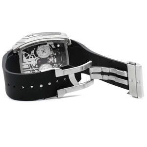 Reloj Deportivo Mecánico de Moda para Hombre, Caja Rectangular de Acero Inoxidable, Correa de Silicona, ODM OEM - Product Image 4