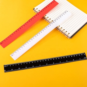 <span class=keywords><strong>Regla</strong></span> Recta de Plástico Negra de 12 Pulgadas, Herramienta de Medición de Plástico para Estudiantes, Escuela y Oficina - Product Image 5