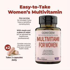 Mens Multivitamine Multimineralen Capsules Vitamine <span class=keywords><strong>B12</strong></span> A D C Zink Private Label Multivitamine voor Mannen - Product Image 2
