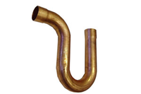Raccord de tuyau en cuivre ASTM 7/8" OD, coude à 90° à rayon long, filetage NPT femelle pour climatisation
