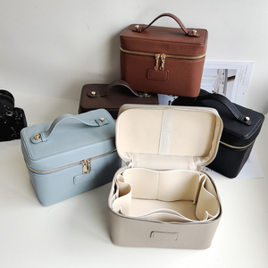 Grande trousse <span class=keywords><strong>de</strong></span> maquillage <span class=keywords><strong>de</strong></span> qualité avec séparateurs, boîte <span class=keywords><strong>de</strong></span> beauté pour femmes, trousse <span class=keywords><strong>de</strong></span> toilette multifonctionnelle avec fermeture éclair, boîte <span class=keywords><strong>de</strong></span> <span class=keywords><strong>rangement</strong></span> - Product Image 1