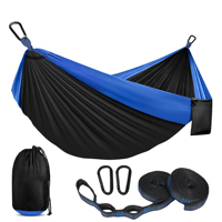 Camping zubehör Nylon Fallschirm Hängematte Doppel & Einzel Tragbare Hängematten Outdoor Camping Hängematten
