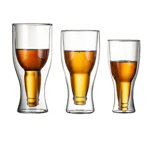 Tasse en verre à bière 2023 personnalisée de haute qualité pour Bar, hôtel, Restaurant, maison