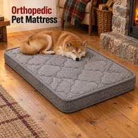 Matelas orthopédique pour chien avec housse matelassée lavable et options d'emballage pour les commandes de literie pour animaux de marque