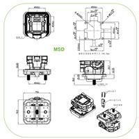 Conector de Desconexión Manual MSD de 1000v 350A para Almacenamiento de Energía BESS y Gabinete de Almacenamiento de Energía