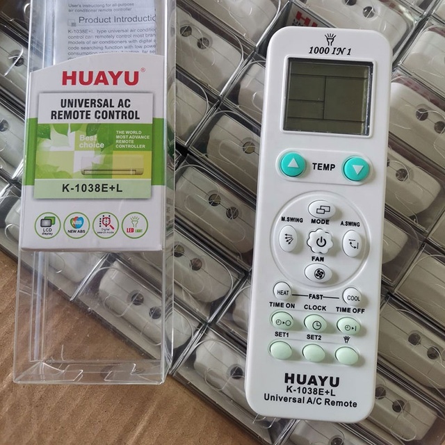 HUAYU K-1038E+L Universal A/C Air Conditioner Remote Control 1000 in 1
