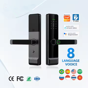 Nhà thông minh an ninh nhôm cửa chốt cửa với ngay lập tức vân tay & bàn phím truy cập auto-khóa Bộ nhớ lưu trữ thẻ cho tâm trí Hòa Bình - Product Image 4