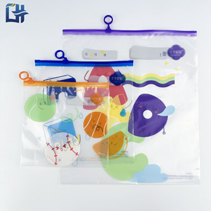 Transparent Zippered Document Bag 1-3L Rectangle Office Organizer Storage Sealed Plastic Packaging Bag With Printed Logo - Product Image 3