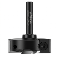 Fraise de surfaçage CNC Miaorui pour planches de contreplaqué, queue de 1/4 po, diamètre de coupe de 1-3/8 po, 4 dents, pour dégauchisseuse à bois - Vente Flash