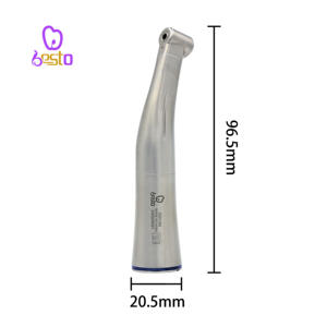 डेंटल टरबाइन 1:1 कॉन्ट्रा एंगल हैंडपीस पुश बटन लो स्पीड हैंडपीस ब्लू रिंग प्रोडक्टलेस - Product Image 5