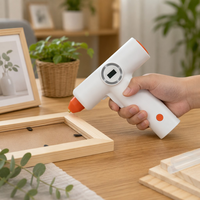 Pistolet à colle chaude sans fil portable 7 mm, buse anti-goutte, rechargeable