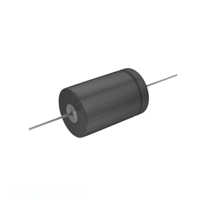 ตัวเก็บประจุแบบ Through Hole รุ่น TCX101U075J1C ของแท้ 100 ยูเอฟ คาปาซิเตอร์อะลูมิเนียม 100UF 75V แบบแกน - Product Image 1