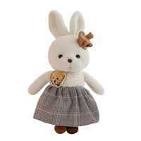 Jouets en peluche lapin mignons pour couple, faits à la main en polyester, peluches réconfortantes avec rembourrage en coton PP, hauteur 31-50 cm, cadeau d'anniversaire parfait pour