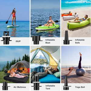 Adaptateur de valve pneumatique pour bateau gonflable LCO-SPORT SUP, ensemble de 6 pièces, multifonctionnel pour paddle board, bateau, canapé, matelas, tente, ballon de yoga - Product Image 1