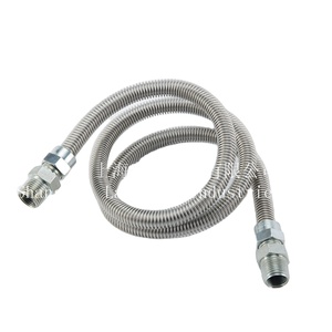 Connettore <span class=keywords><strong>Gas</strong></span> CSA con <span class=keywords><strong>Tubo</strong></span> Flessibile in Acciaio Inox 1/2ID MIP per <span class=keywords><strong>Gas</strong></span> Naturale - Product Image 1