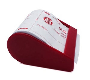 Nhà Máy Giá Tùy Chỉnh Màu Đỏ Cuộn Ghi Chú Dính Với Dispenser Đầy Đủ Dính Quà Tặng Khuyến Mãi - Product Image 5
