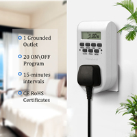 Timer Digital 16A Terlaris dengan Steker dan Soket untuk Penggunaan Rumah Tangga