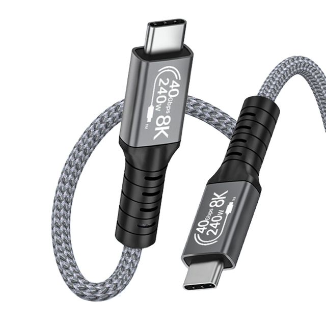 240W USB4 Cable 40GBps Data Transmission 240W PD Super Fast Charge 8K 60Hz HD Extension for Thunderbolt 4 MAC