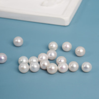 Perles d'eau douce Edison rondes parfaites de haute qualité, blanches naturelles, perles en vrac pour la fabrication de bijoux DIY