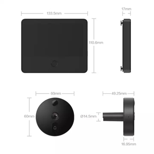 Nouvelle sonnette vidéo intelligente Xiaomi <span class=keywords><strong>Smart</strong></span> Cat Eye 1S, caméra de porte-miroir, écran IPS 5 pouces, vision nocturne infrarouge, reconnaissance faciale IA, antivol - Product Image 6