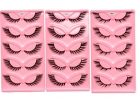 Vente en gros de cils naturels moelleux en faux vison vaporeux en œil de renard et yeux de chat avec extension de cils Look 3D fibre synthétique naturelle longue