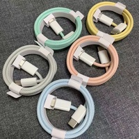 Câble USB-C vers USB-C tressé, charge rapide PD, type C vers type C, cordon de données pour iPhone 16 15 Pro Max Samsung S24