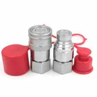 Raccord rapide hydraulique à face plate haute pression en acier au carbone 1/2\" NPT Interchangeable