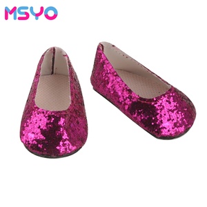 Sapatos de Boneca Bebê em Promoção: Sapatos Rasos com Glitter e Lantejoulas para Bonecas Reborn de 18 Polegadas - Product Image 4